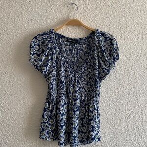 Daisy Flower Scrunched top